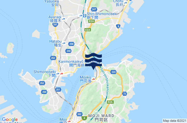 Mapa de mareas Higashiminatomachi, Japan