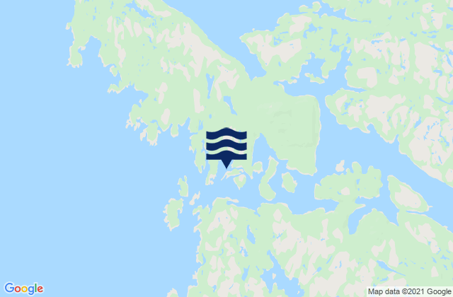 Mapa de mareas Higgins Island, Canada