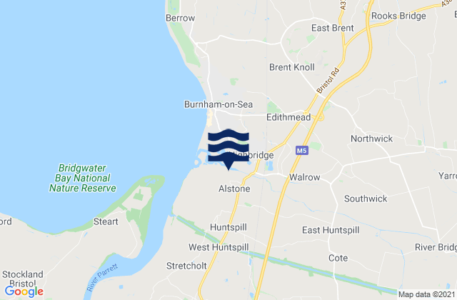 Mapa de mareas Highbridge, United Kingdom
