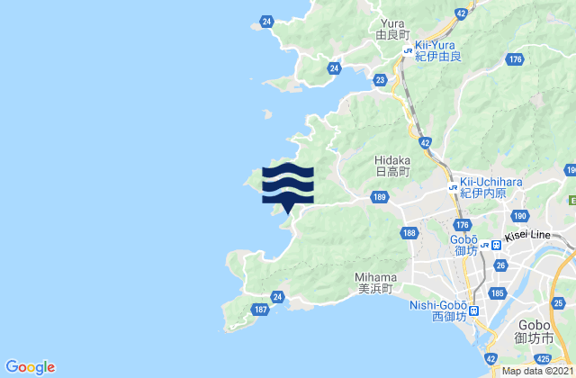 Mapa de mareas Hii Wan, Japan