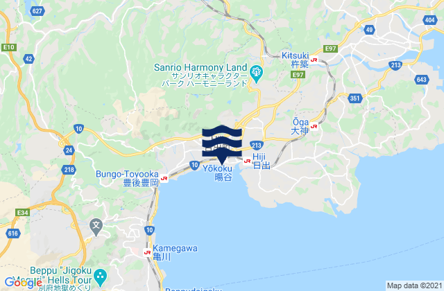 Mapa de mareas Hiji, Japan