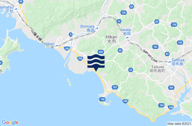 Mapa de mareas Hikari Shi, Japan