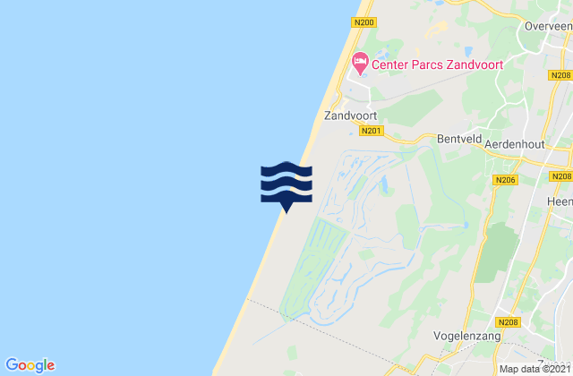 Mapa de mareas Hillegom, Netherlands