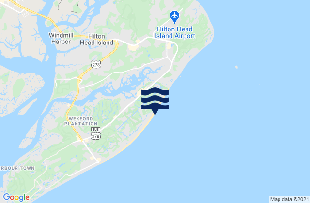 Mapa de mareas Hilton Head Island, United States