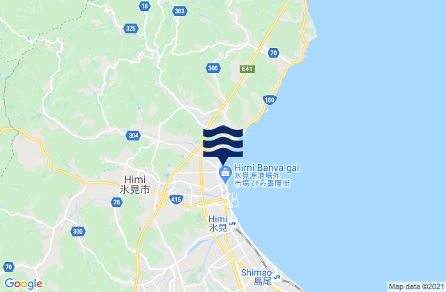 Mapa de mareas Himi Shi, Japan