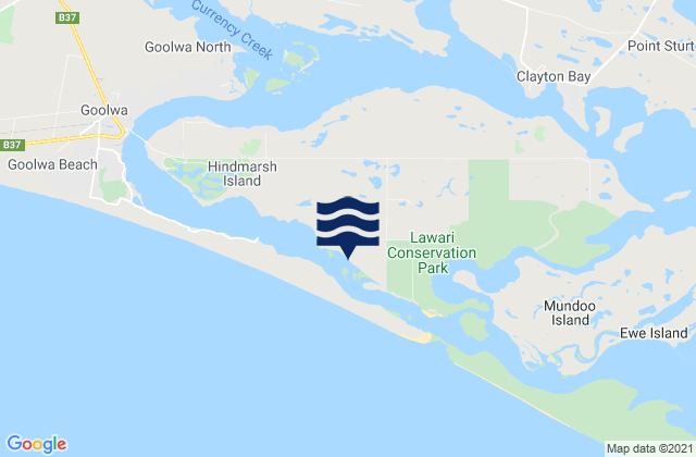Mapa de mareas Hindmarsh Island, Australia