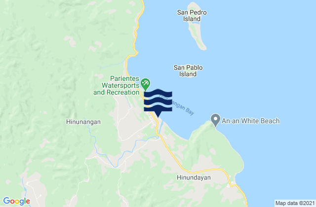 Mapa de mareas Hinunangan, Philippines