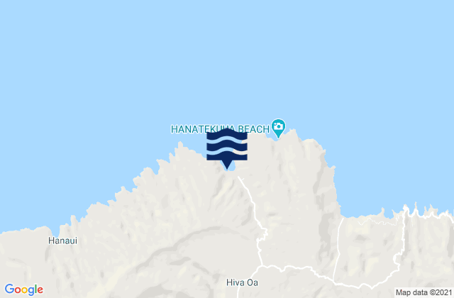 Mapa de mareas Hiva-Oa, French Polynesia