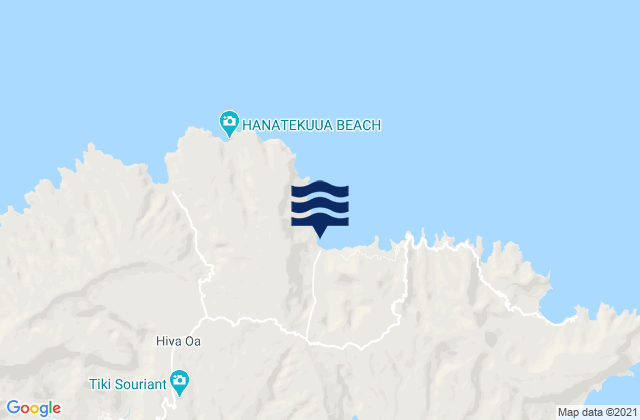 Mapa de mareas Hiva Oa, French Polynesia