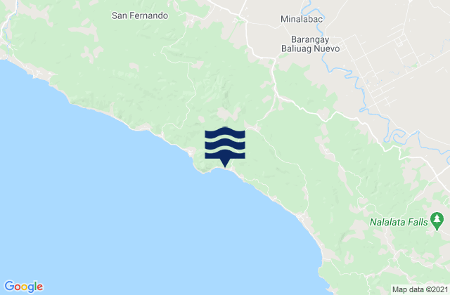 Mapa de mareas Hobo, Philippines