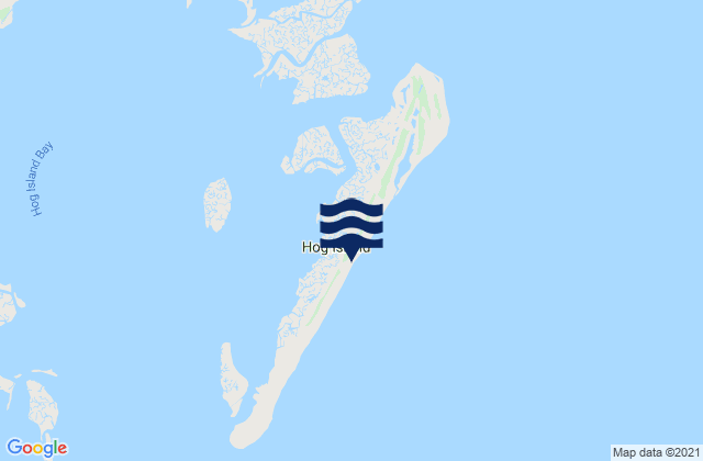Mapa de mareas Hog Island, United States