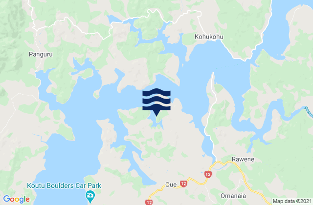 Mapa de mareas Hokianga Harbour, New Zealand
