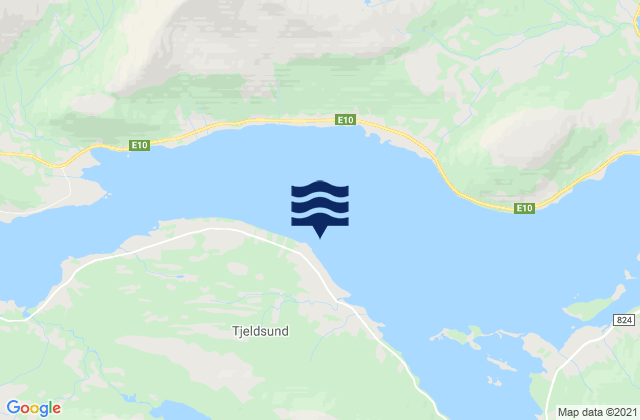 Mapa de mareas Hol, Norway