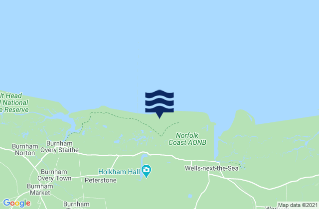 Mapa de mareas Holkham Bay Beach, United Kingdom