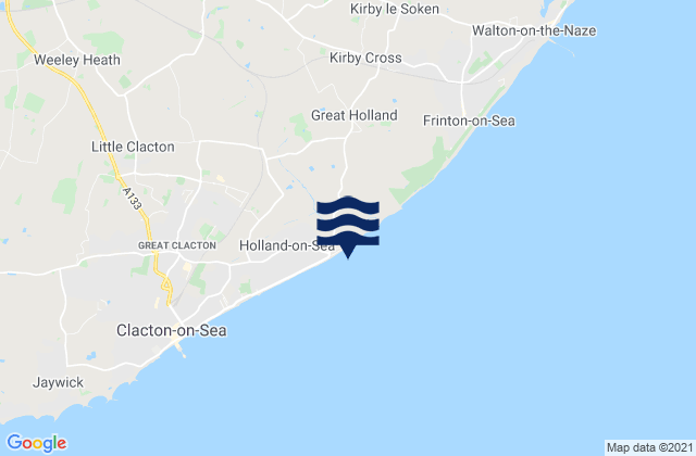 Mapa de mareas Holland-on-sea Beach, United Kingdom