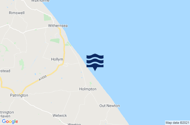 Mapa de mareas Holmpton, United Kingdom