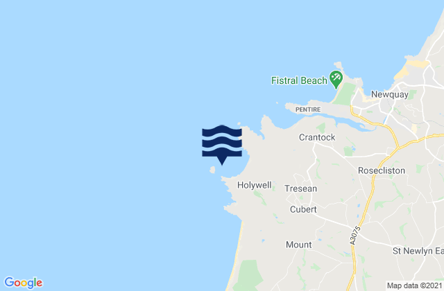 Mapa de mareas Holywell Bay, United Kingdom