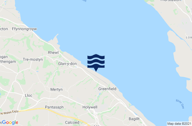 Mapa de mareas Holywell, United Kingdom