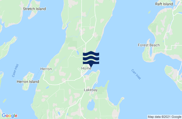 Mapa de mareas Home Von Geldern Cove Carr Inlet, United States