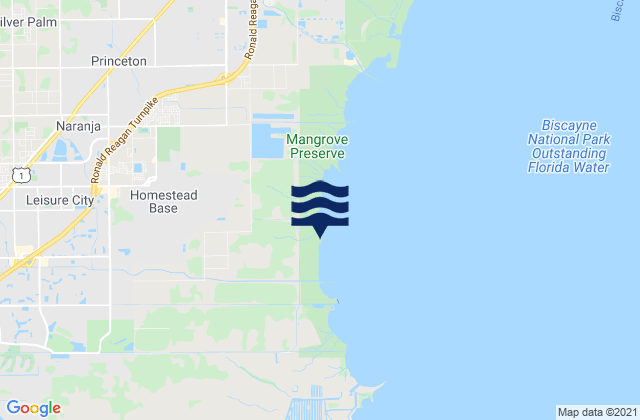 Mapa de mareas Homestead, United States