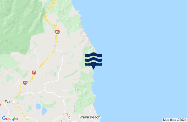 Mapa de mareas Homunga Bay, New Zealand