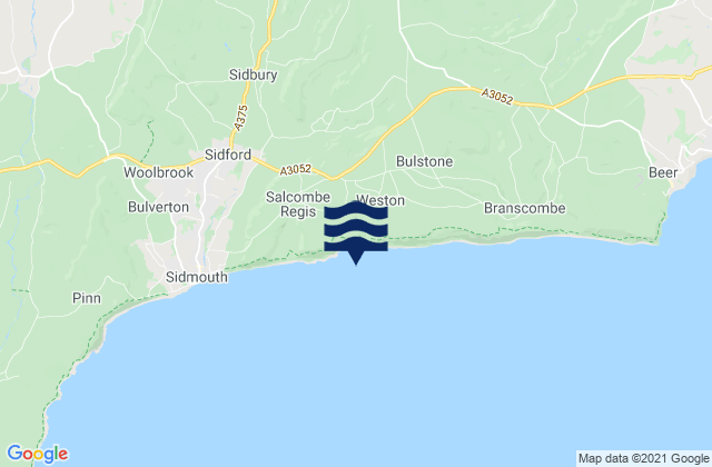 Mapa de mareas Honiton, United Kingdom