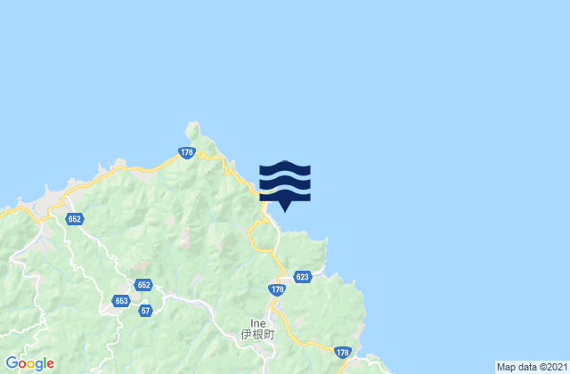 Mapa de mareas Honjō Gyokō, Japan