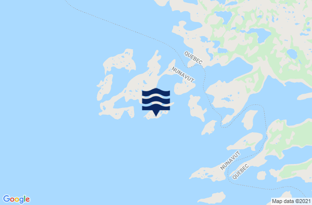 Mapa de mareas Hook Island, Canada