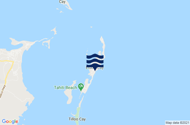 Mapa de mareas Hope Town District, Bahamas