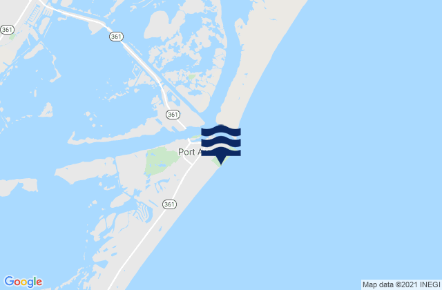 Mapa de mareas Horace Caldwell Pier, United States
