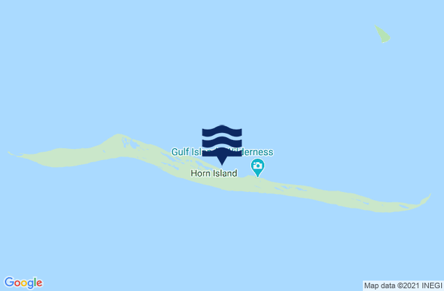 Mapa de mareas Horn Island, United States
