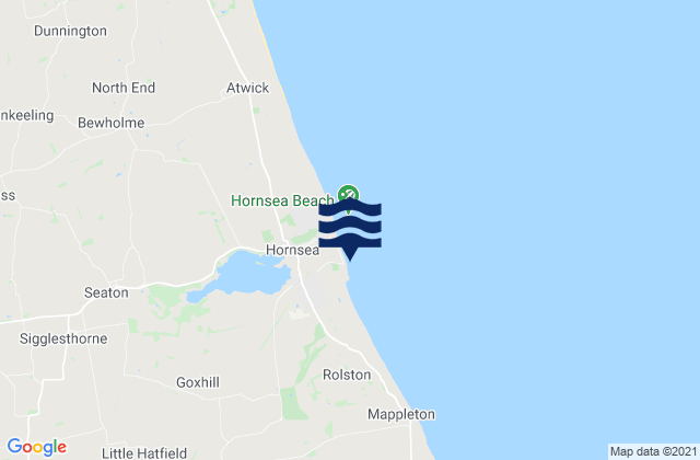 Mapa de mareas Hornsea Beach, United Kingdom