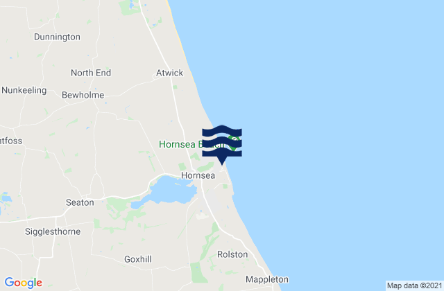 Mapa de mareas Hornsea, United Kingdom