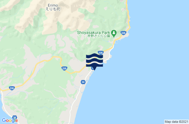 Mapa de mareas Horoizumi-gun, Japan