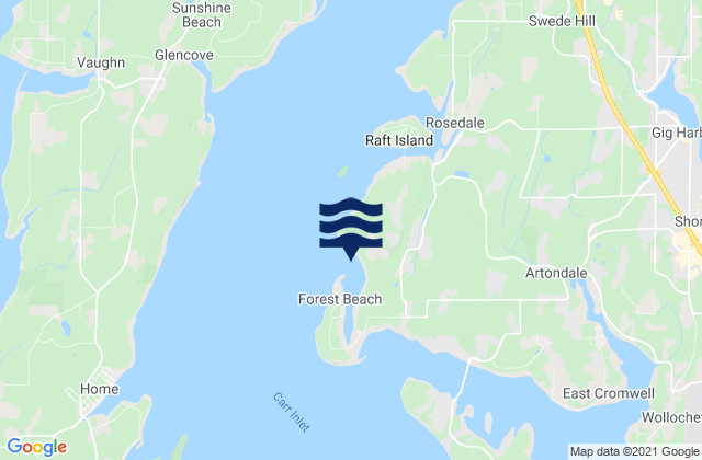 Mapa de mareas Horsehead Bay (Carr Inlet), United States