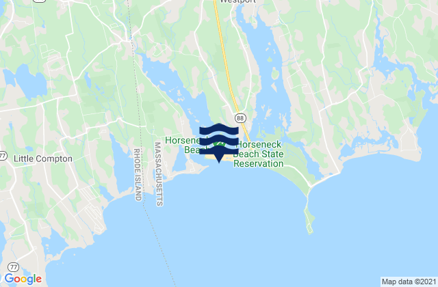 Mapa de mareas Horseneck Beach Westport, United States