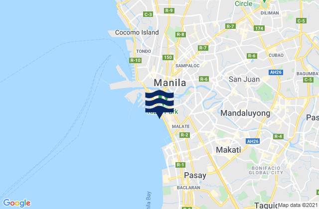 Mapa de mareas Horseshoe, Philippines