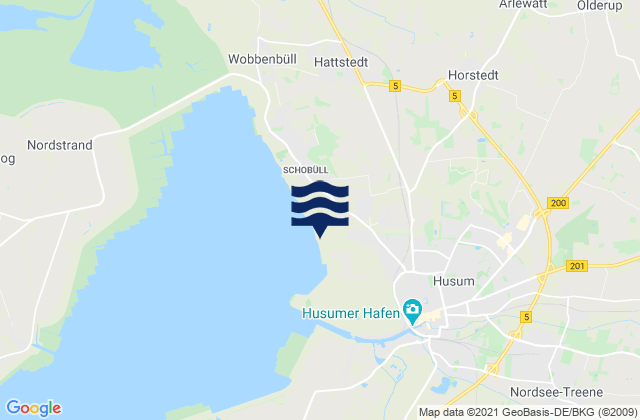 Mapa de mareas Horstedt, Germany