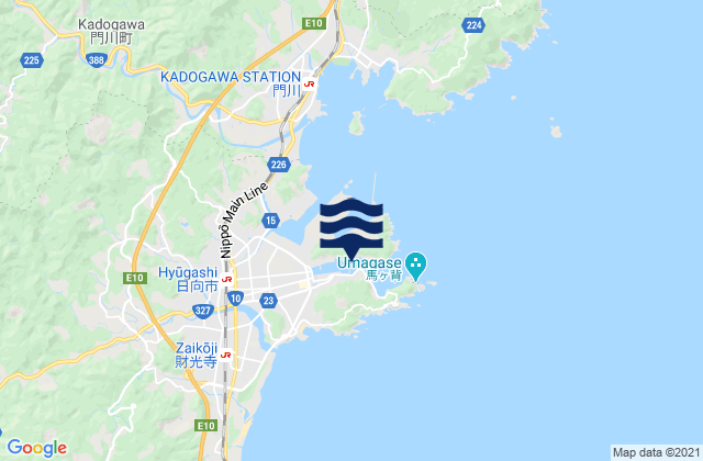 Mapa de mareas Hososhima, Japan