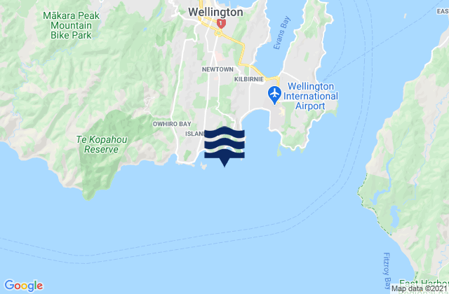 Mapa de mareas Houghton Bay, New Zealand
