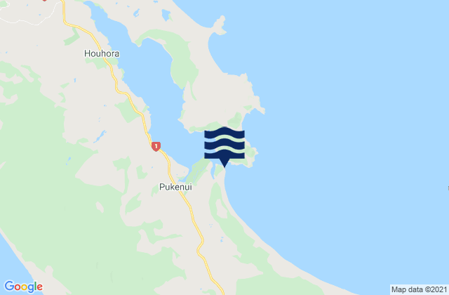 Mapa de mareas Houhora Harbour Entrance, New Zealand