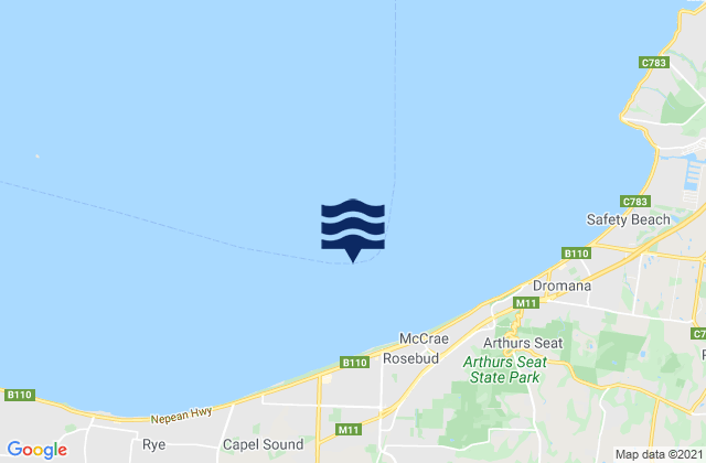 Mapa de mareas Hovell Pile, Australia