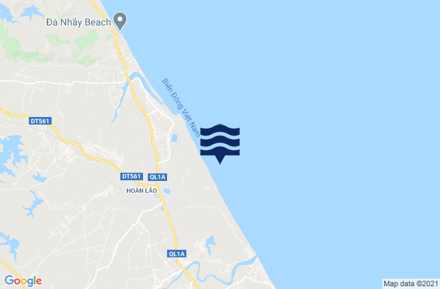 Mapa de mareas Hoàn Lão, Vietnam