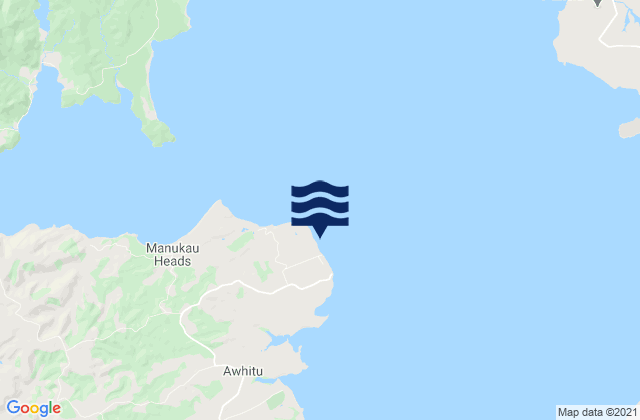 Mapa de mareas Hudsons Beach, New Zealand