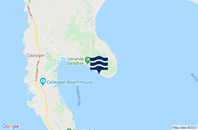 Mapa de mareas Hukay, Philippines