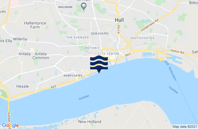 Mapa de mareas Hull (Albert Dock), United Kingdom