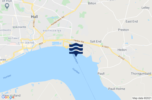 Mapa de mareas Hull (King George Dock), United Kingdom