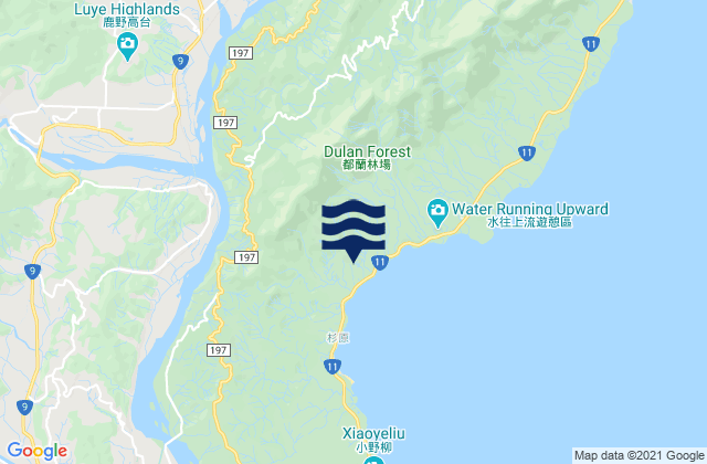 Mapa de mareas Huludao, Taiwan