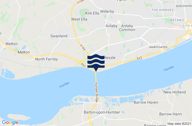Mapa de mareas Humber Bridge, United Kingdom