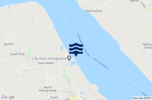Mapa de mareas Humber Sea Terminal, United Kingdom